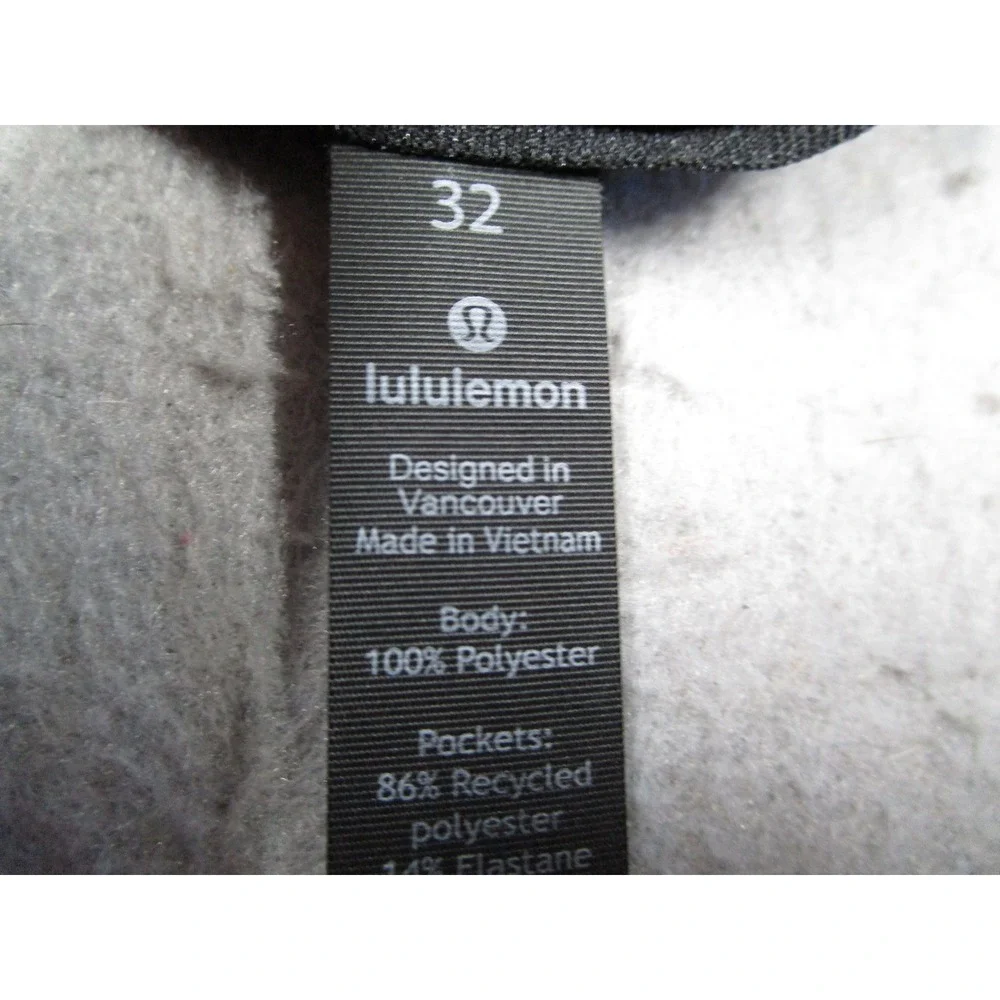 Lululemon Commission Pant Slim Mens 32 Black Technical Trousers LM5552S